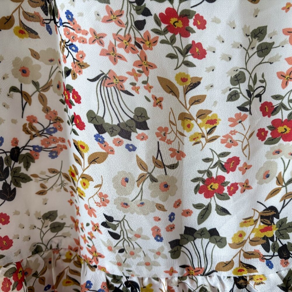 Allegra K Women's Summer Printed Midi Skirt Size Medium (8-10) - Picture 10 of 13